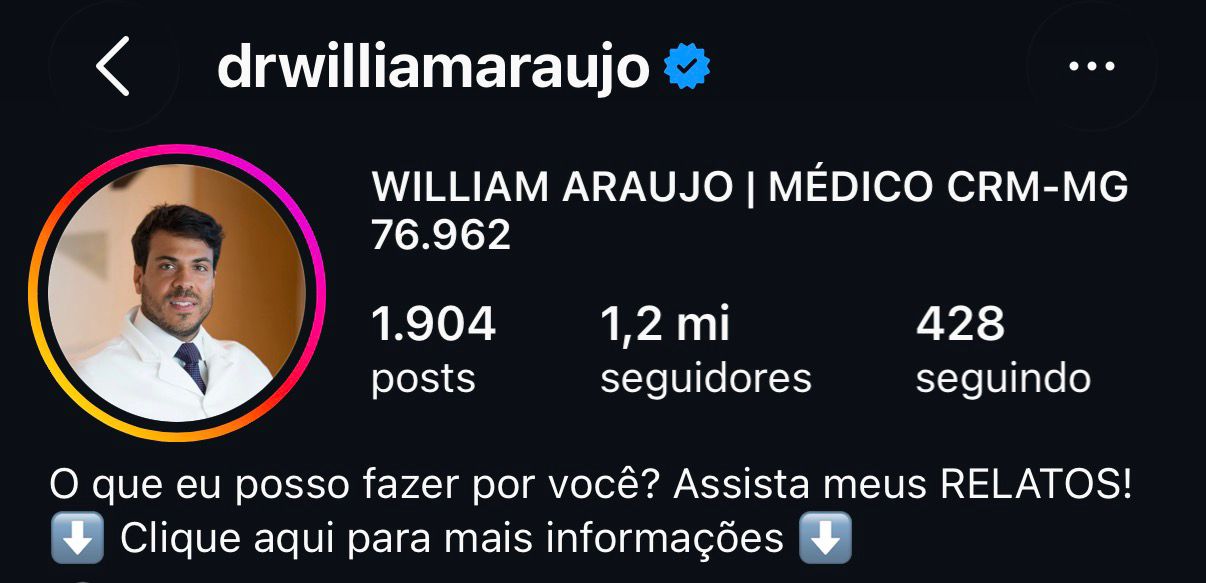 Perfil no Instagram