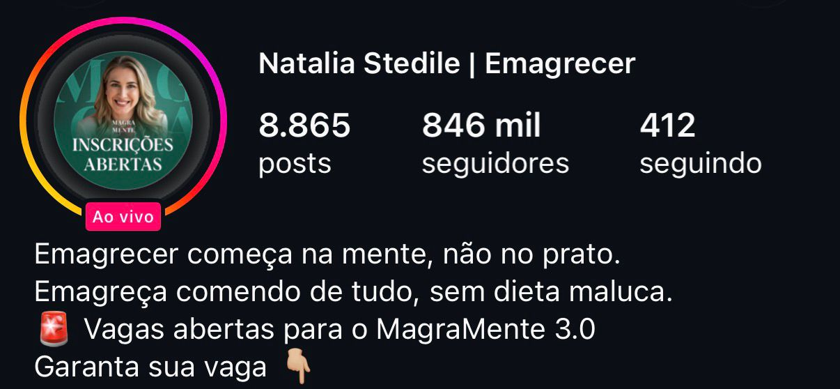 Perfil no Instagram