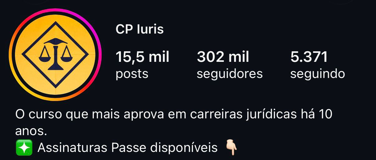 Perfil no Instagram