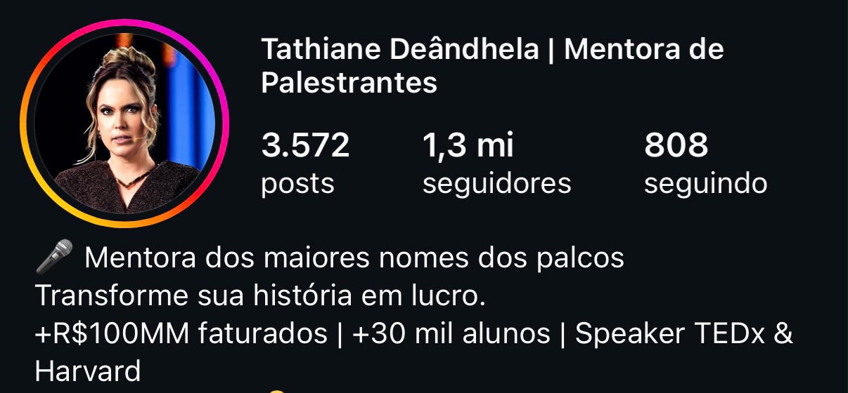 Perfil no Instagram