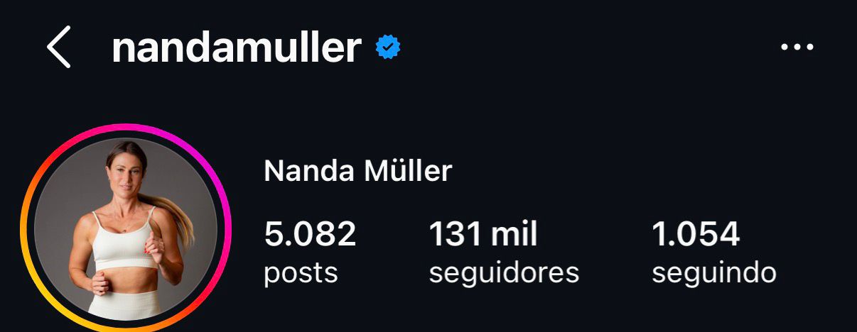 Nanda M&uuml;ller - 131 mil seguidores